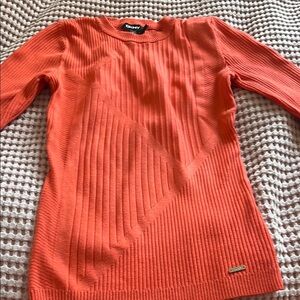 DKNY orange sweater